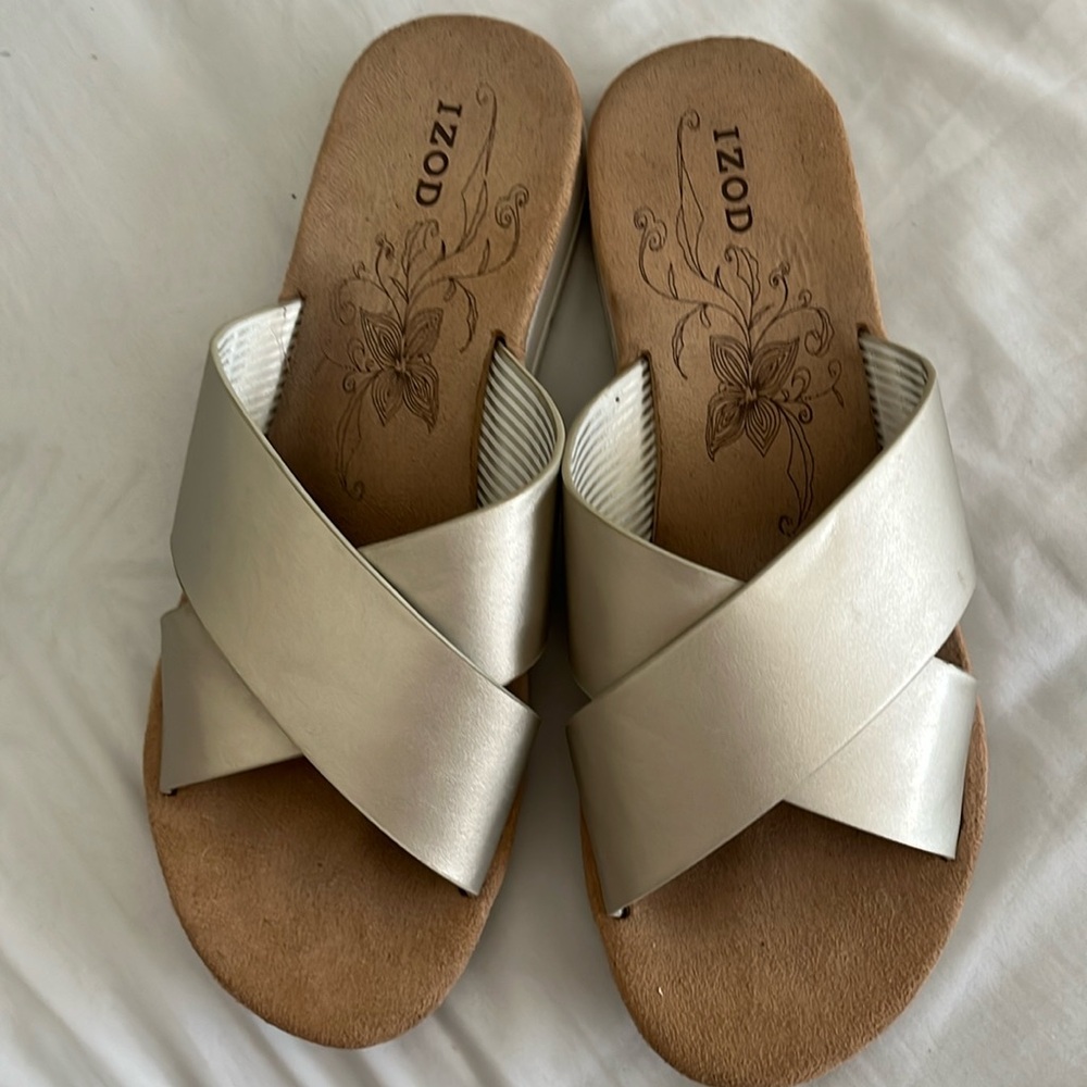 IZOD Metallic Sandals